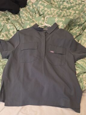 FIGS Moss Technical Scrub Top